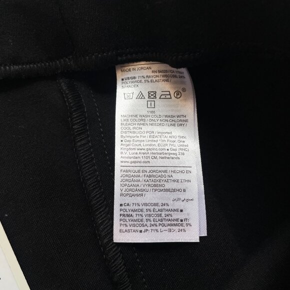 Banana Republic Straight Everywhere Ankle Ponte Pant Black Size Medium NEW NWT - Picture 6 of 11